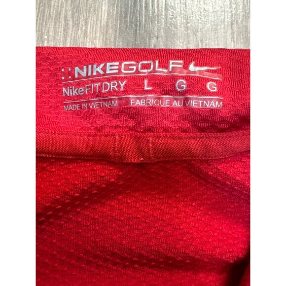 Nike Golf Mens Red Polo Shirt Size L - Picture 3 of 6